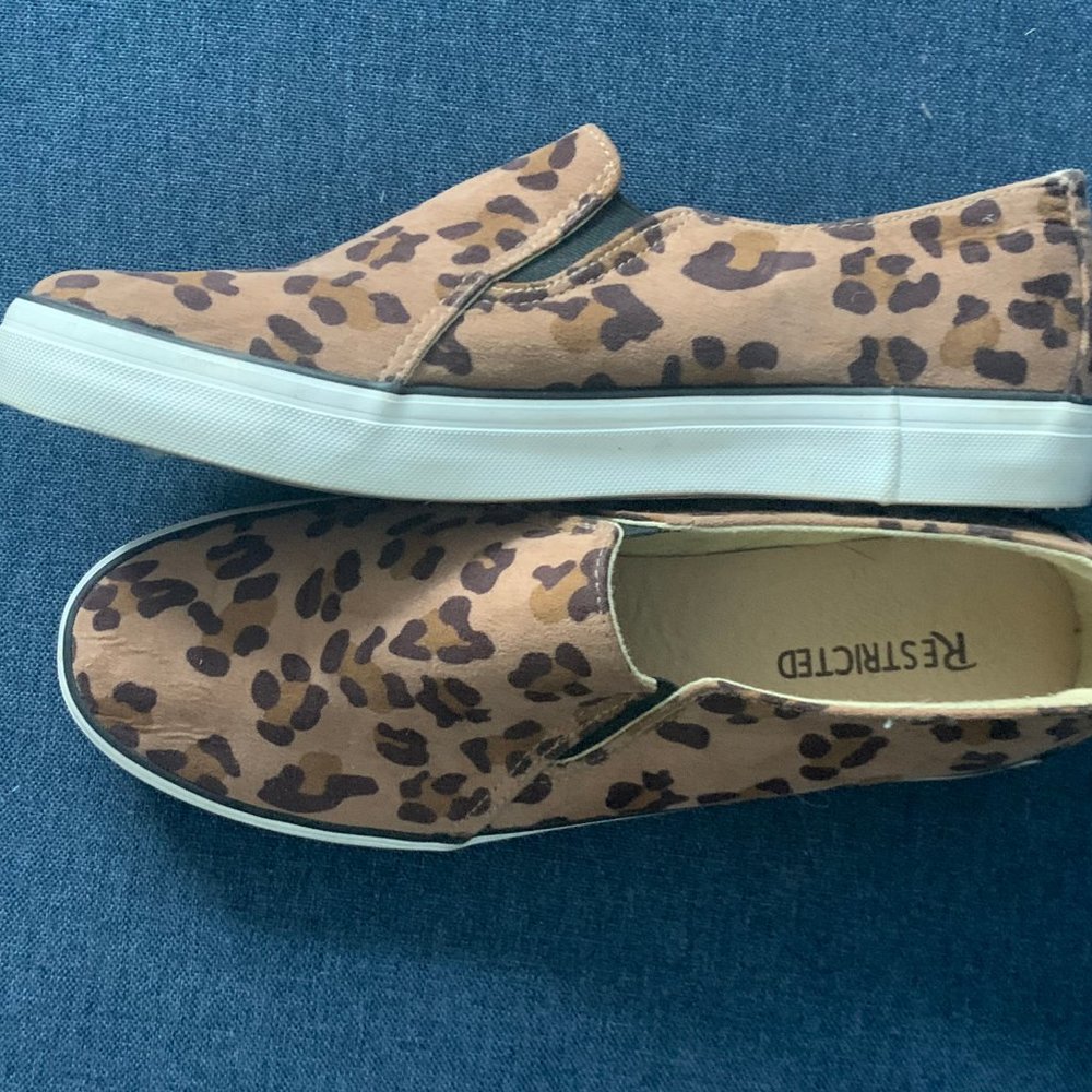 Leopard Print Slip-On Sneakers